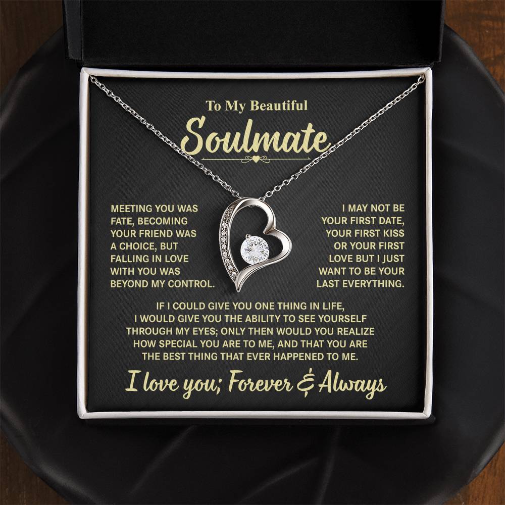 To My Beautiful Soulmate | Forever Love Necklace