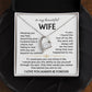 To My Beautiful Wife | Meeting You was Fate | White | Love Knot Necklace