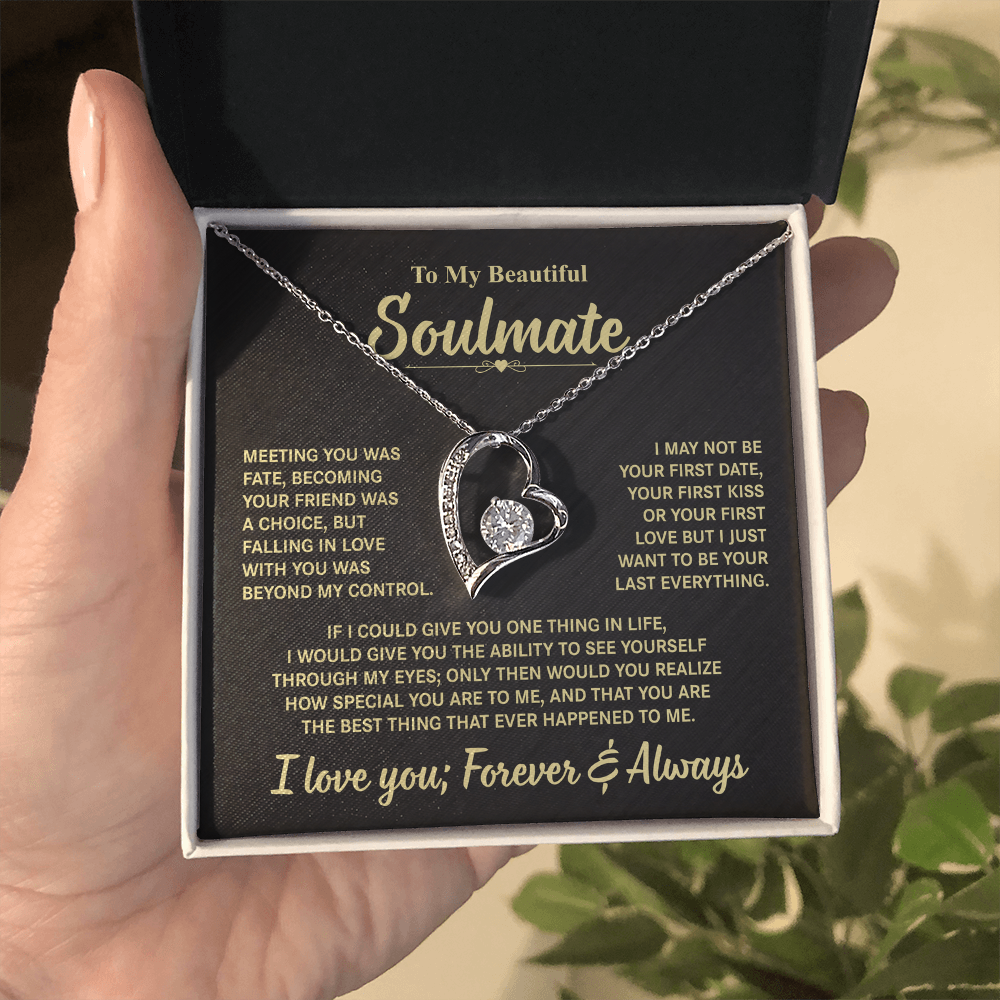 To My Beautiful Soulmate | Forever Love Necklace