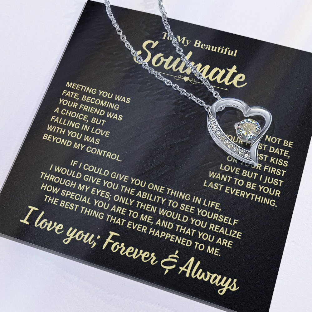 To My Beautiful Soulmate | Forever Love Necklace