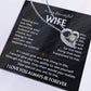 To My Beautiful Wife | Meeting You was Fate | Blk Forever Love Necklace