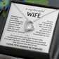To My Beautiful Wife | Meeting You was Fate | White | Love Knot Necklace