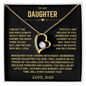 To My Daughter | Not Dad Who Always Gets It Right | love and Protect | Alluring Necklace