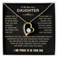 To My Beautiful Daughter | Proud to Be Your Dad | Blk Gld | Forever Love Necklace