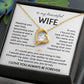 To My Beautiful Wife | Meeting You was Fate | White | Love Knot Necklace