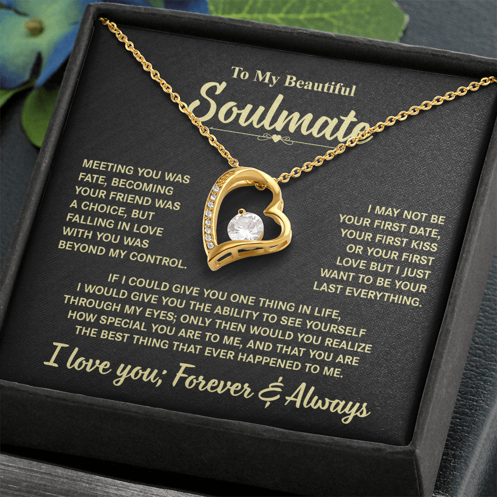 To My Beautiful Soulmate | Forever Love Necklace
