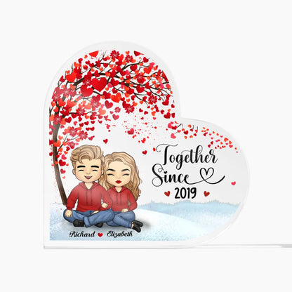 Acrylic Heart Plaque | Together Since